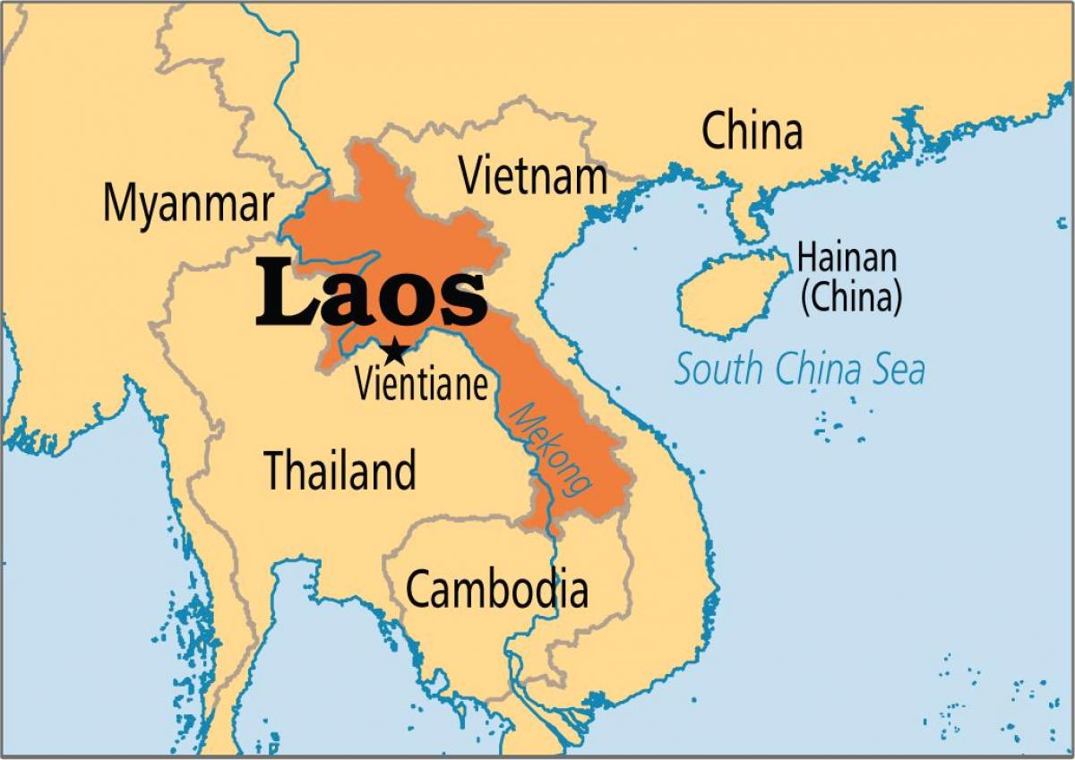 laos country in world map