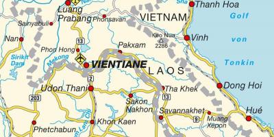 Airports in laos map