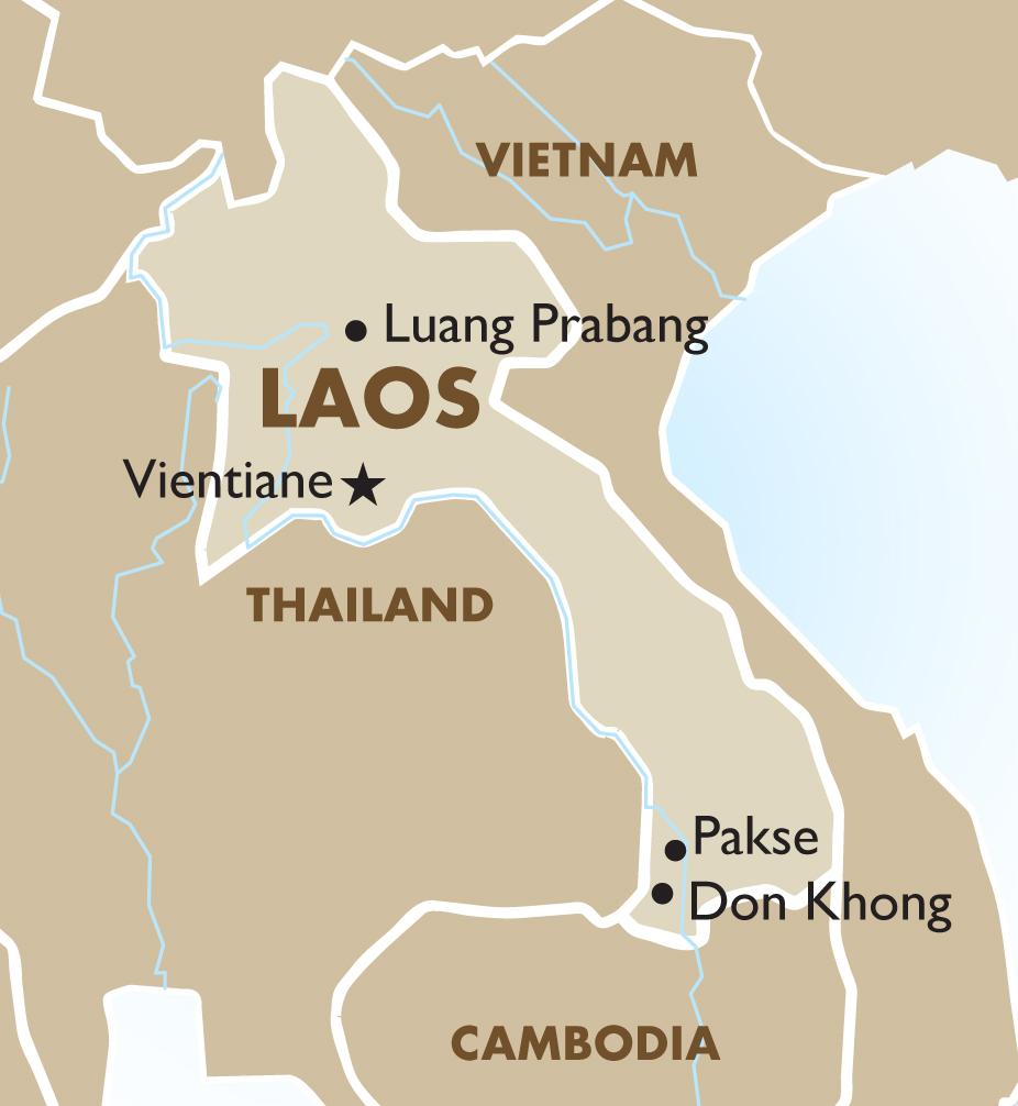 Capital of laos map - Map of capital of laos (South-Eastern Asia - Asia)