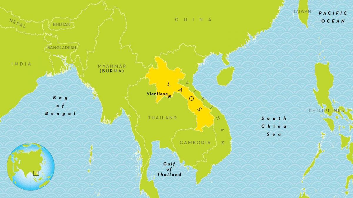 laos location on world map