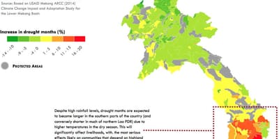 Map of laos climate
