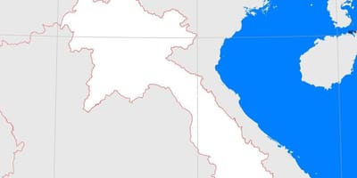 Map of laos outline