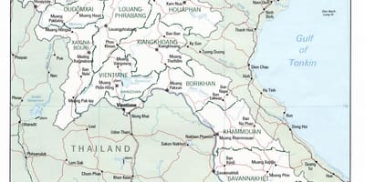 Map of laos travel