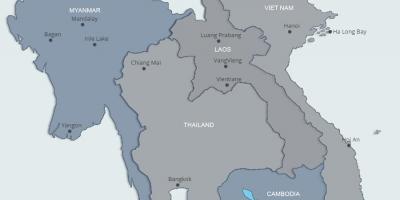 Map of northern laos